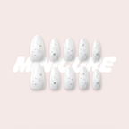 Silver Starlight – Silver Shimmer “Starry” Press-On Nails (High-Impact Sparkle Look)
