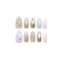 Twinkle Heart – Sparkly Heart Press-On Nails (Shimmer / Starry Glow Look)