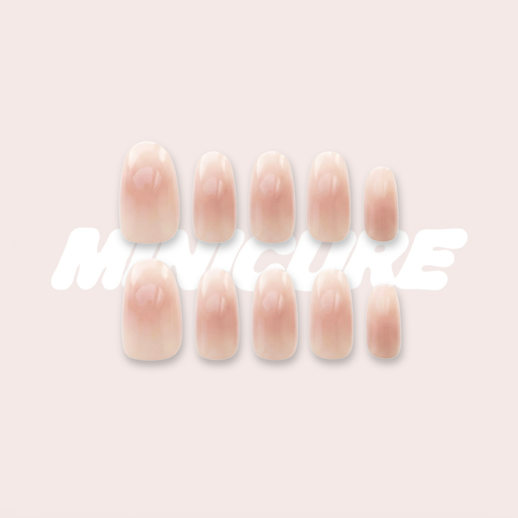 Juicy Glow – Fresh “Juicy” Shimmer Press-On Nails (Glow Finish, Boutique Best-Seller)