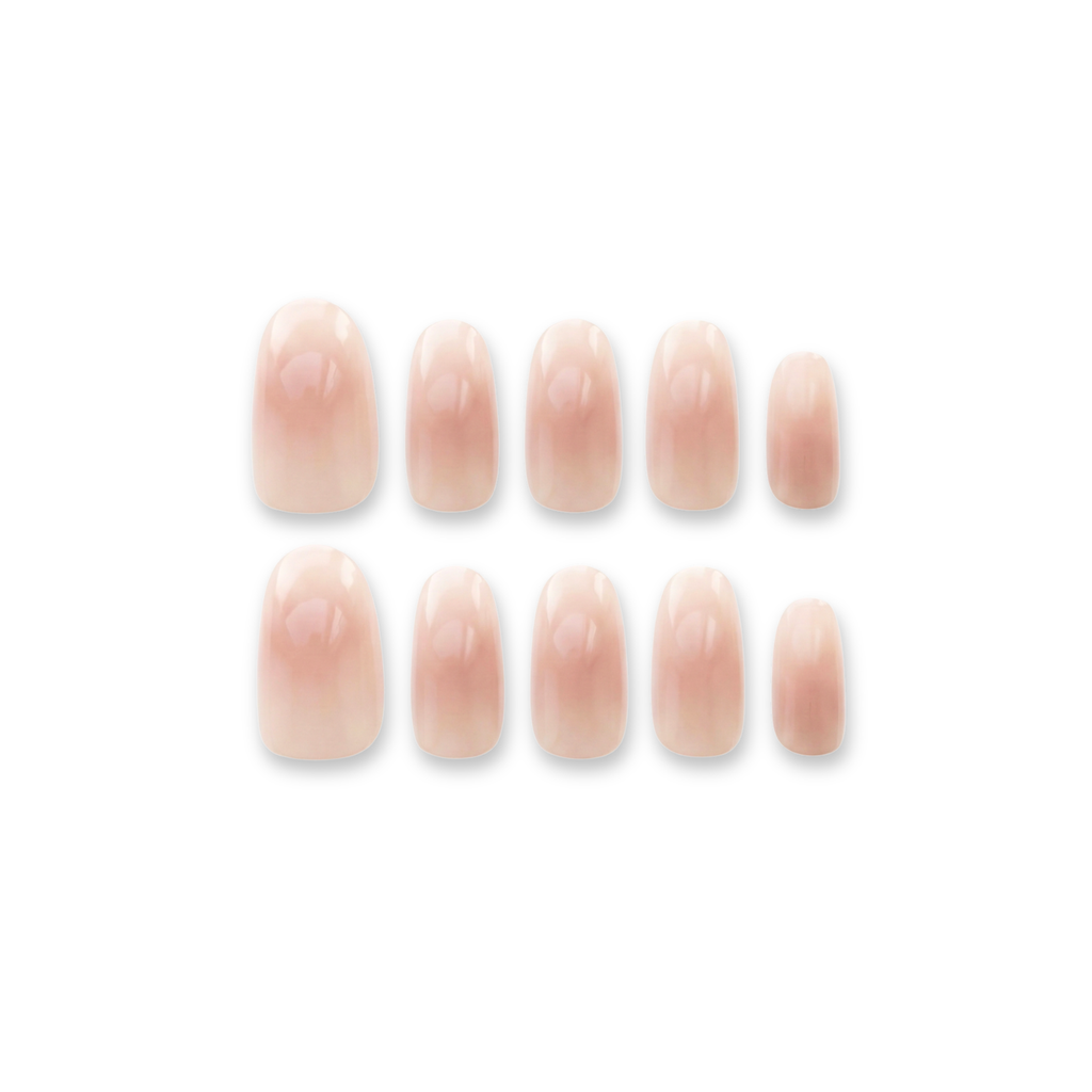 Juicy Glow – Fresh “Juicy” Shimmer Press-On Nails (Glow Finish, Boutique Best-Seller)