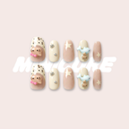 Kitty Splash – Cute “Kitty” Splash Press-On Nails (Playful, Photo-Ready Set)