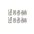 Silver Unicorn - Holographic Chrome Square Press-On Nails (Short)
