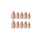 Leopard Spot - Minimalist Leopard Print Almond Press-On Nails (Medium - Long)