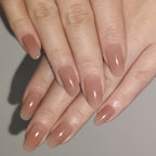 Juicy Glow – Fresh “Juicy” Shimmer Press-On Nails (Glow Finish, Boutique Best-Seller)