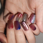 Midnight Petals – Black Rose Texture Short Square Press-On Nails (Sugar Texture Gel, Dark Aesthetic)